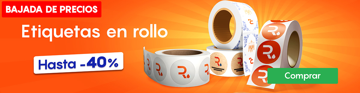 Etiqueta en rollo