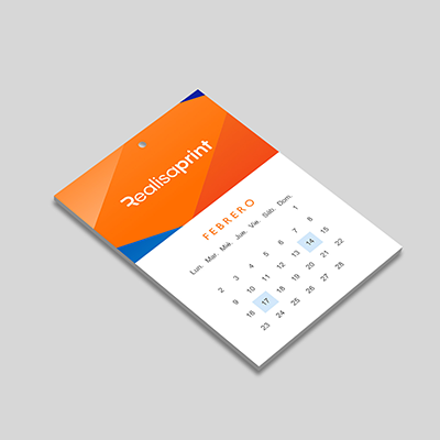 Calendario de pared encolado