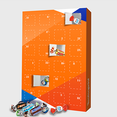 Impresión calendario de adviento cerrado