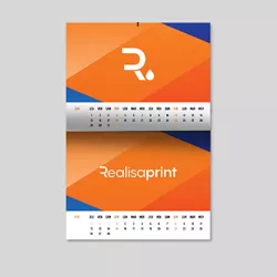 Calendario de pared grapado