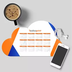 Calendario con forma personalizada