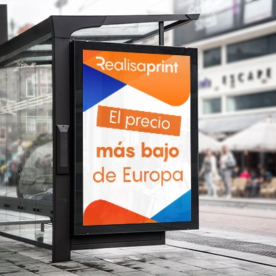 Cartel parada de autobús