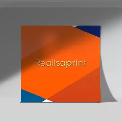 Flyer estampación metalizada