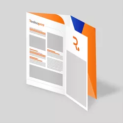 Folleto plegable con personalización unitaria