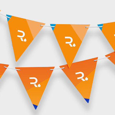 guirnalda personalizada triangulo