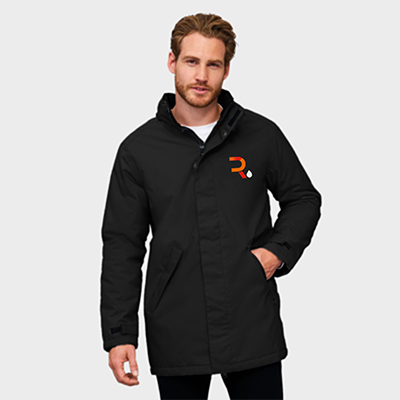 Abrigo chaqueta personalizable unisex snowy negro