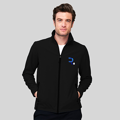 Abrigo corta viento personalizable hombre misty negro