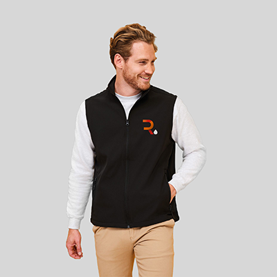 Abrigo corta viento personalizable hombre windy negro
