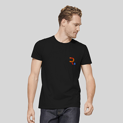 Camiseta personalizada hombre puroe negro