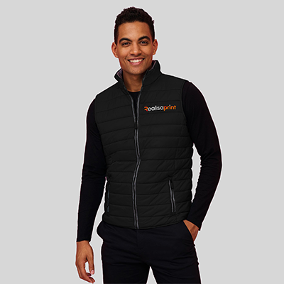 Abrigo chaleco personalizable hombre cloudy negro