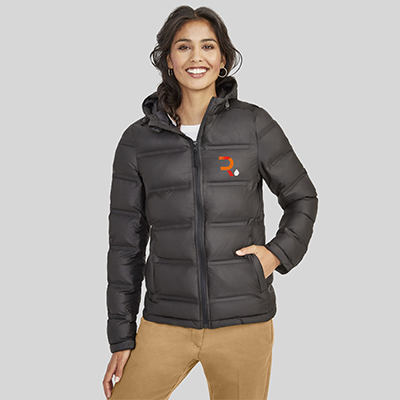 Abrigo chaqueta personalizable mujer ottawa negro