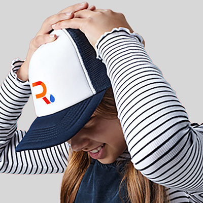  Impresión gorra beechfield CB645B blanco marino personalizada