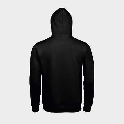 sudadera personalizada hombre dream negro dorso