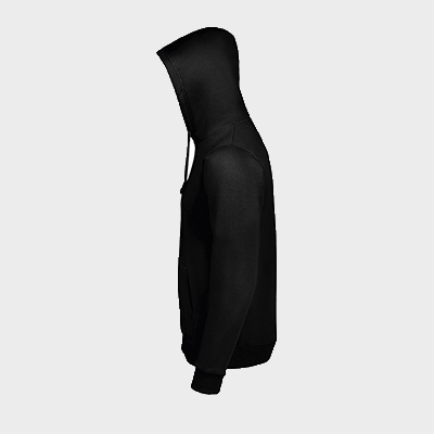 sudadera personalizada hombre dream negro lateral