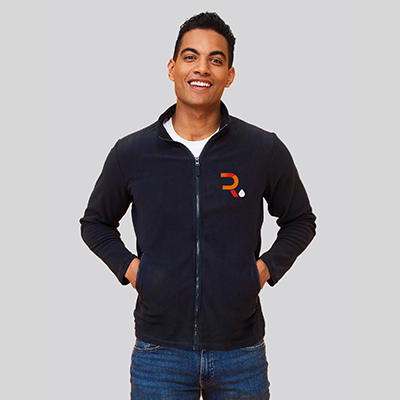 Abrigo polar personalizable hombre sparrow negro