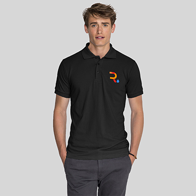 Polo personalizado hombre classy negro