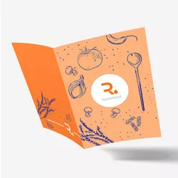 Menú con barniz selectivo