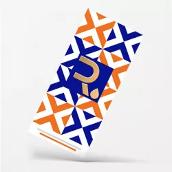 Menú con estampación metalizada