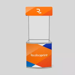 Mostrador de recepción de PVC