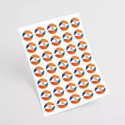 Pegatinas en plancha