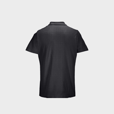 Polo Pulse negro dorso personalizado