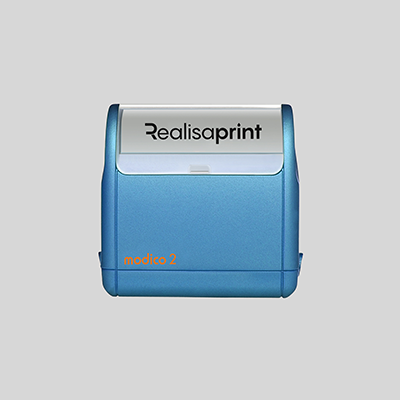 impresion sello automatico M2 azul
