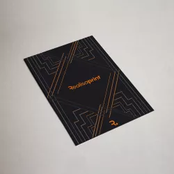 Tarjeta de felicitación con barniz selectivo