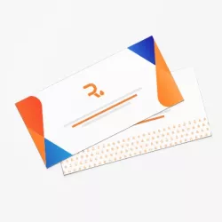 Tarjeta invitación de papel creativo