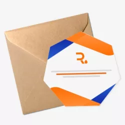 Tarjeta de invitación con forma personalizada