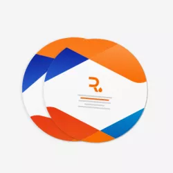 Tarjeta de invitación redonda