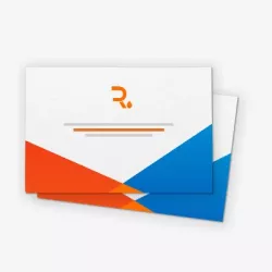 Tarjeta de invitación con laminado soft touch