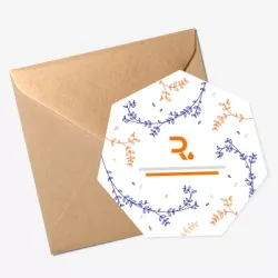 Tarjeta de participación forma personalizada