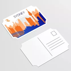 Postal con forma personalizada