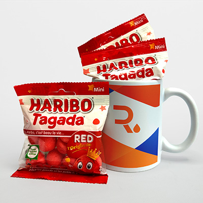 taza caramelos brillante personalizada haribo tagada